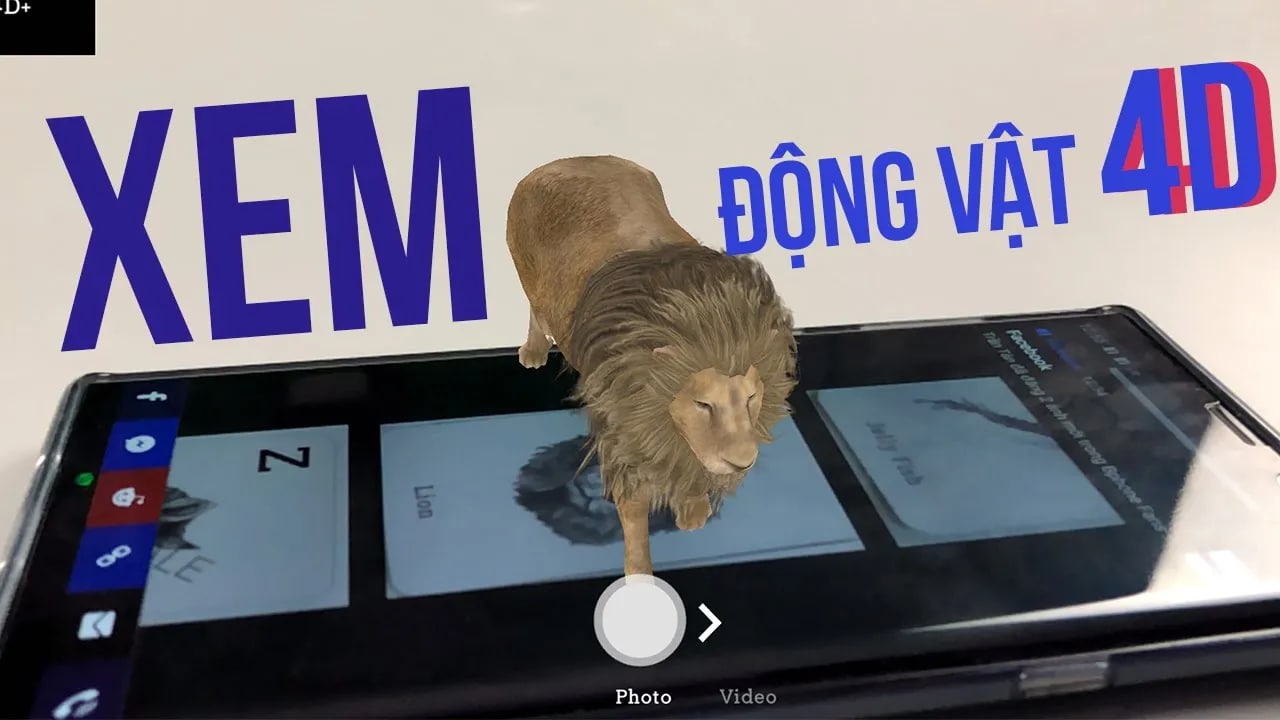 Cách xem ảnh thực tế ảo bằng ứng dụng Animal 4D cực hay