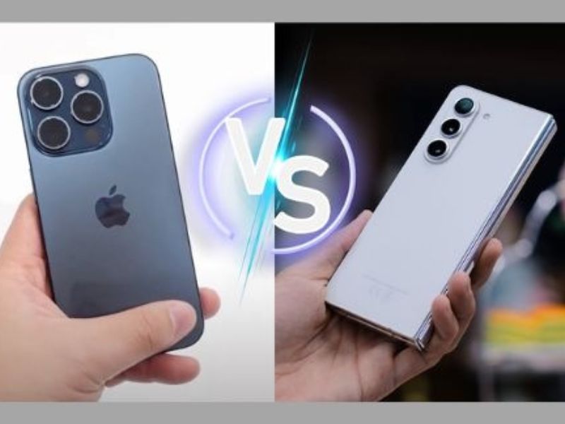 Top 6 điểm khác biệt khi so sánh iPhone 15 Pro Max và Samsung z fold 5